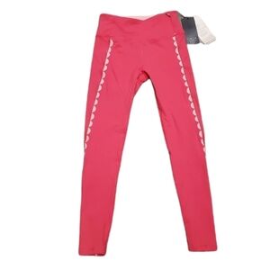 Calia by Carrie Underwood Women's leggings Size XS scalloped trim pink NEW